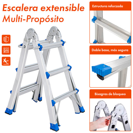 Escalera Multifunción Extensible de 10 Escalones