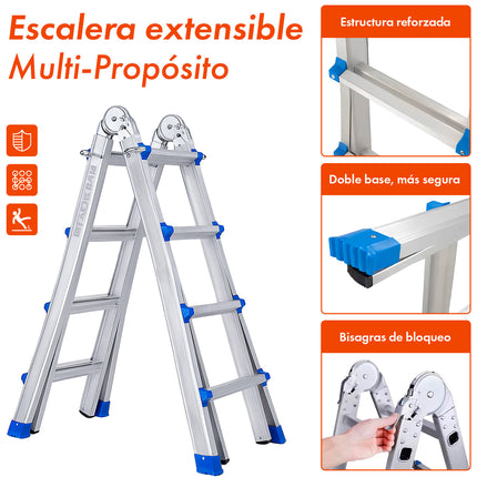 Escalera Multifuncion Extensible 14 Escalones