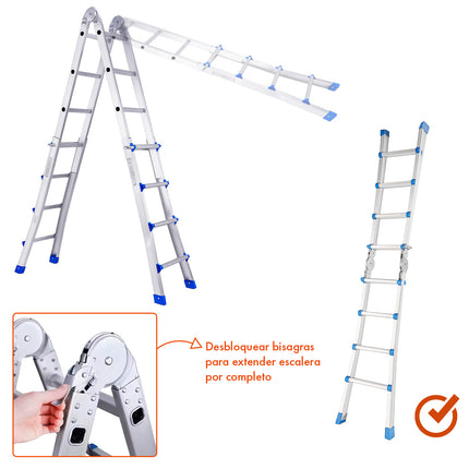 Escalera Multifunción Extensible de 10 Escalones