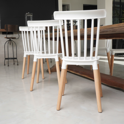 Set de 6 Sillas de diseño Windsor