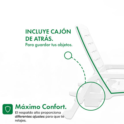 Set 2 Resposeras Toronto + Mesa Puket