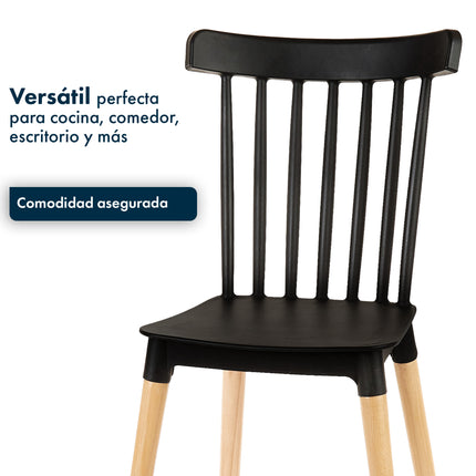 Set de 6 Sillas de diseño Windsor