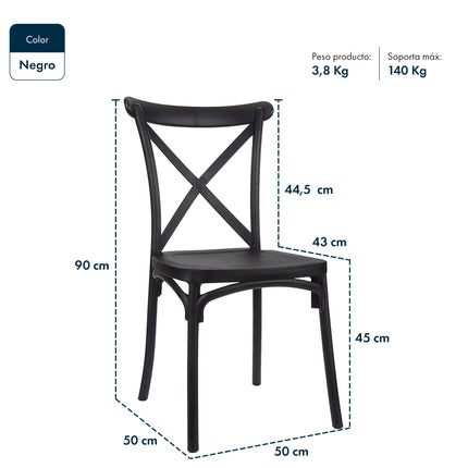 Set Combo X6 Sillas de Diseño Katrina