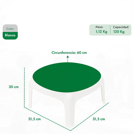 Set 2 Reposeras Carilo + Mesa Puket