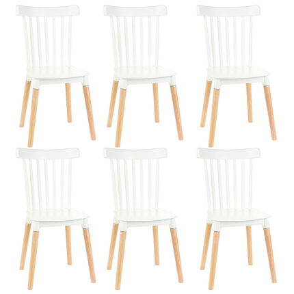 Set de 6 Sillas de diseño Windsor
