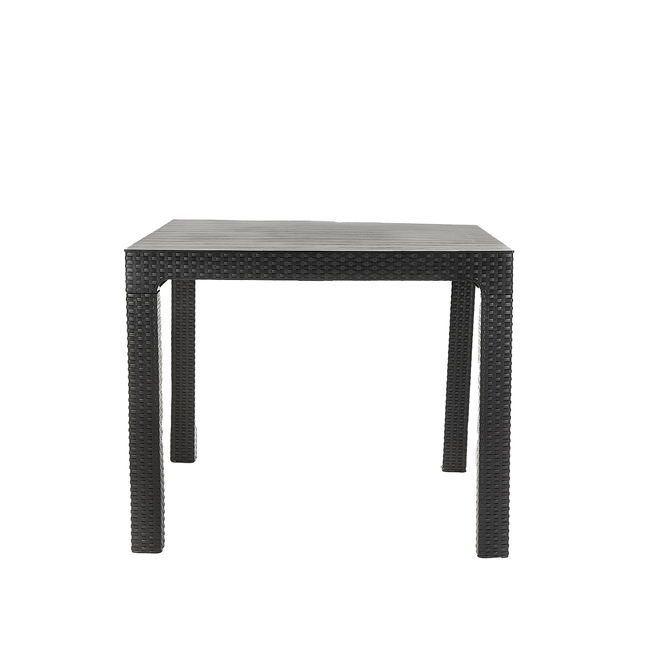 Mesa Monaco Rattan 90x90 + 4 Sillones Milano