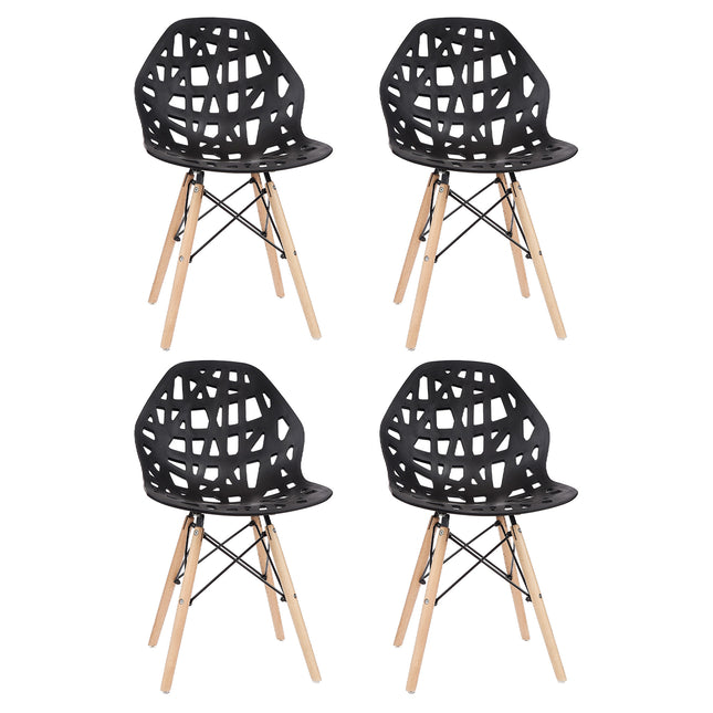 Set de 4 Sillas de Diseño Eames Akron