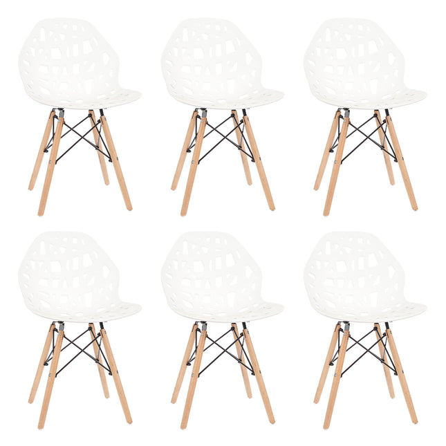 Set de 6 Sillas de Diseño Akron