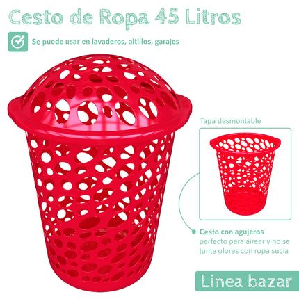 Cesto de Ropa Laundry 45 litros