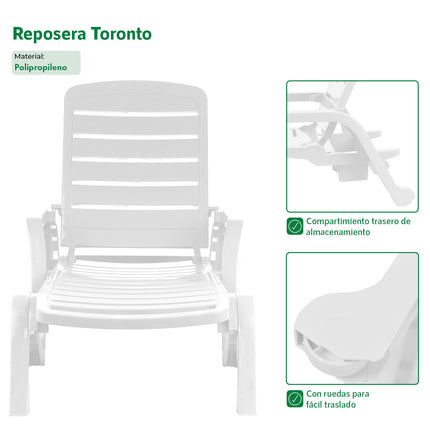 Set 2 Reposeras Toronto
