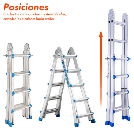 Escalera Multifunción Extensible 18 Escalones
