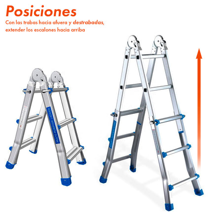 Escalera Multifunción Extensible de 10 Escalones