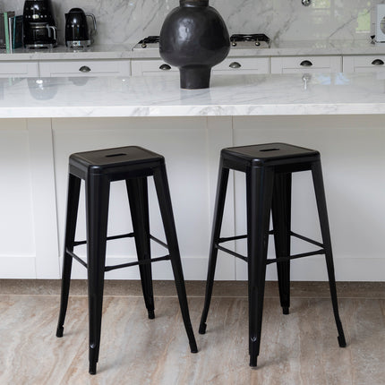 Set X4 Banquetas Tolix Sin Respaldo