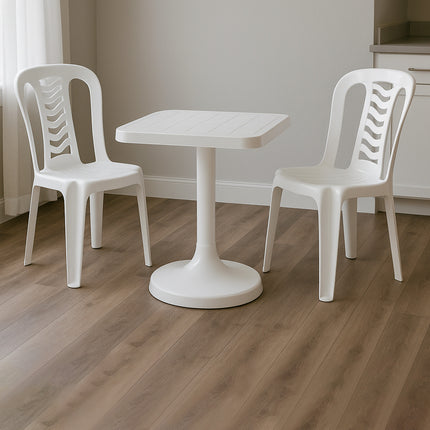 Mesa Cuadrada Iguazú Pata Central