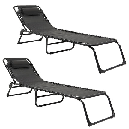 Set de 2 Reposeras Catre Plegable Gravedad Cero