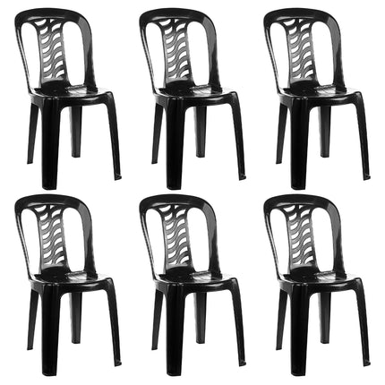 Set 6 Sillas Plasticas Reforzadas Bistró