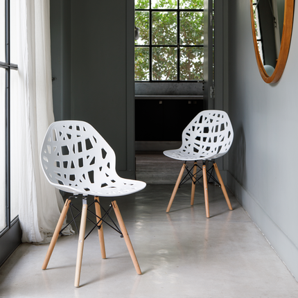 Set de 4 Sillas de Diseño Eames Akron