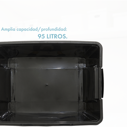 Set 6 Contenedores De Plastico Life Box 95 Lts