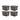 Set 4 Contenedores De Plastico Life Box 95 Lts