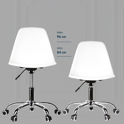Silla de Oficina Eames Giratoria con Ruedas