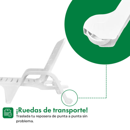 Set 2 Reposeras Carilo + Mesa Puket