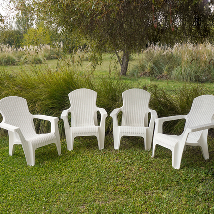 Set 4 Sillones Roma Rattan