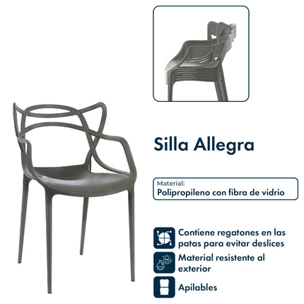 Set 6 Sillas de Diseño Allegra