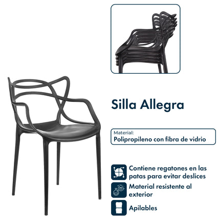 Set 6 Sillas de Diseño Allegra