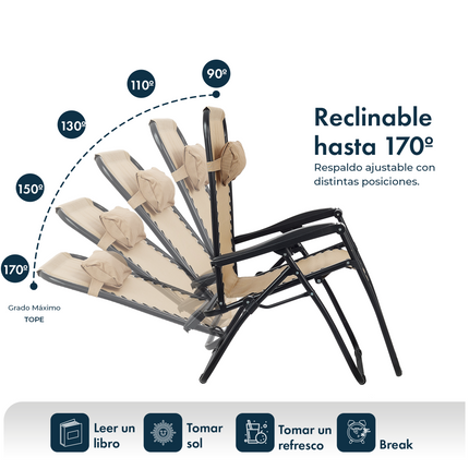 Set 2 Reposeras Gravedad Cero