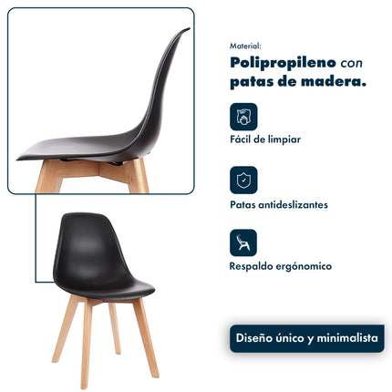 Set 4 Sillas de diseño Magnolia