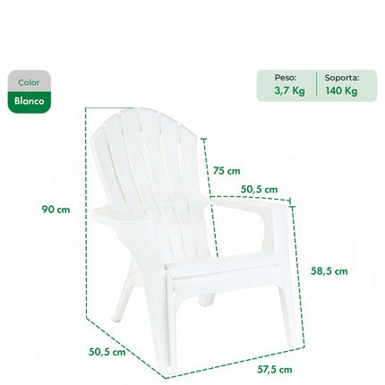 Set 4 Sillones Miami + Mesa Puket