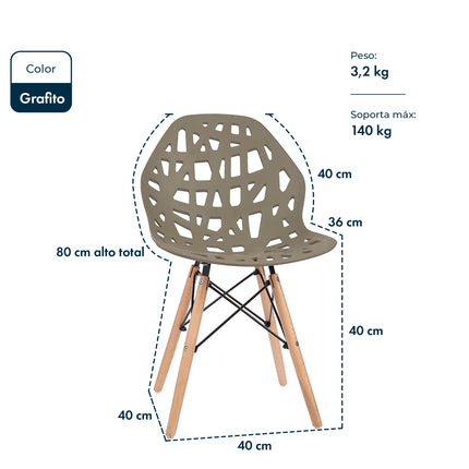 Silla de Diseño Eames akron