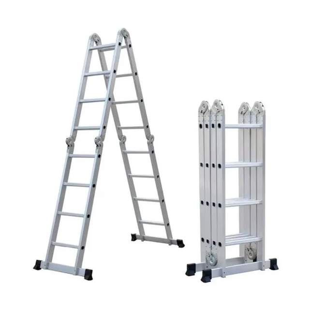 Escalera Articulada de Aluminio de 16 Escalones 4,24 Mts