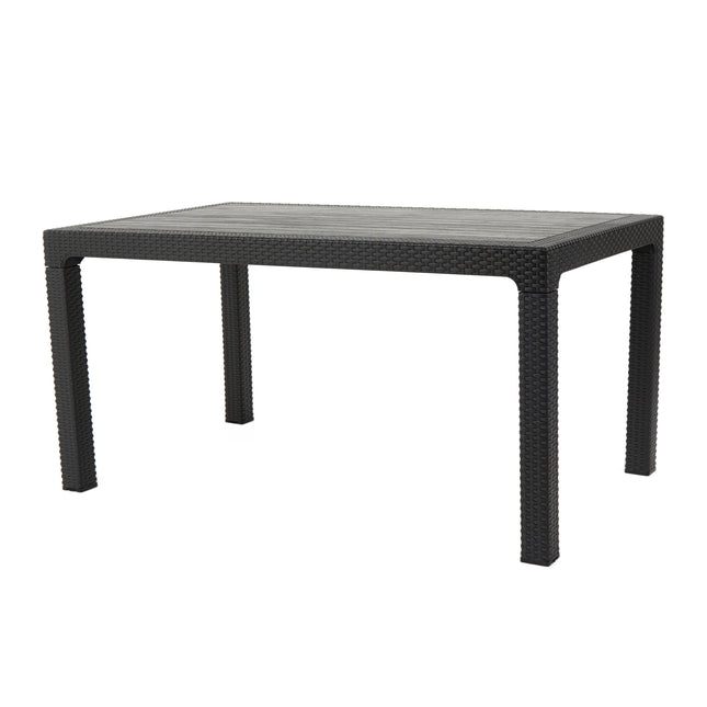 Mesa Niza + 4 Sillones Milano Rattan