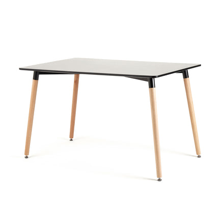 Mesa Rectangular Eames 120x80 + 4 Sillas Windsor