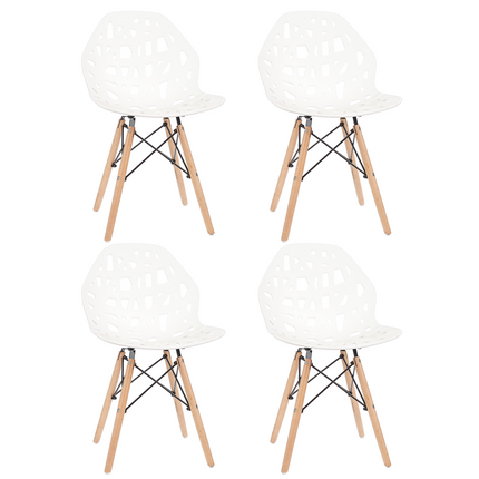 Set de 4 Sillas de Diseño Eames Akron
