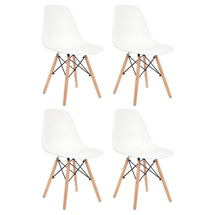 Set de 4 Sillas de Diseño Eames