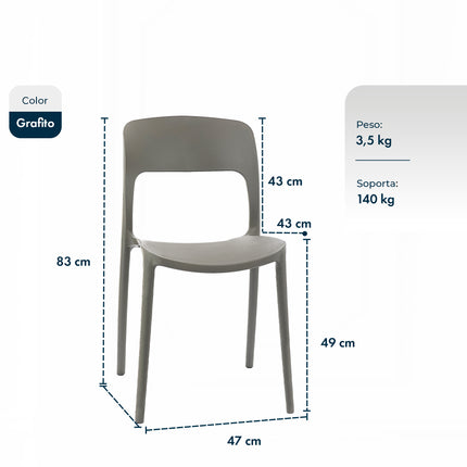 Set 6 Sillas de Diseño Nina