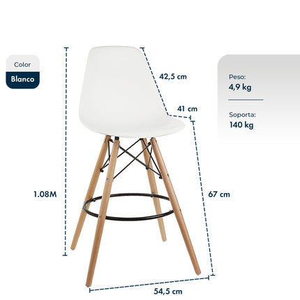 Banqueta Taburete Eames