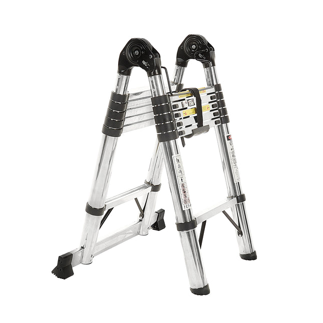 Escalera Multifunción Telescopica Tijera 12 Escalones Extensible 1,86 Mts