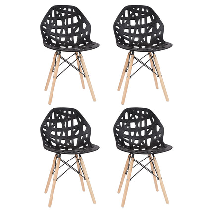 Set de 4 Sillas de Diseño Eames Akron