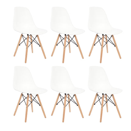 Set de 6 Sillas de Diseño Eames
