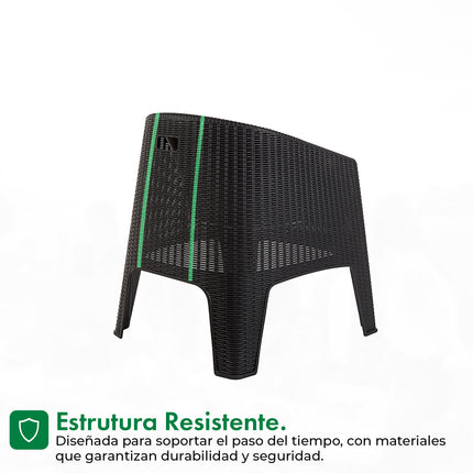 Set 2 Sillones Ibiza Rattan