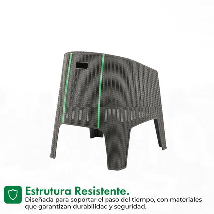 Set 2 Sillones Ibiza Rattan