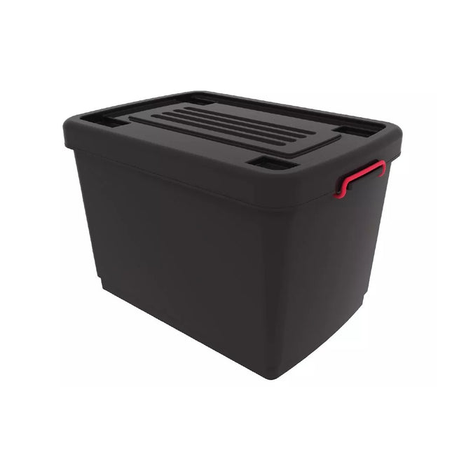 Set 4 Contenedores De Plástico Heavy Box 95 Lts